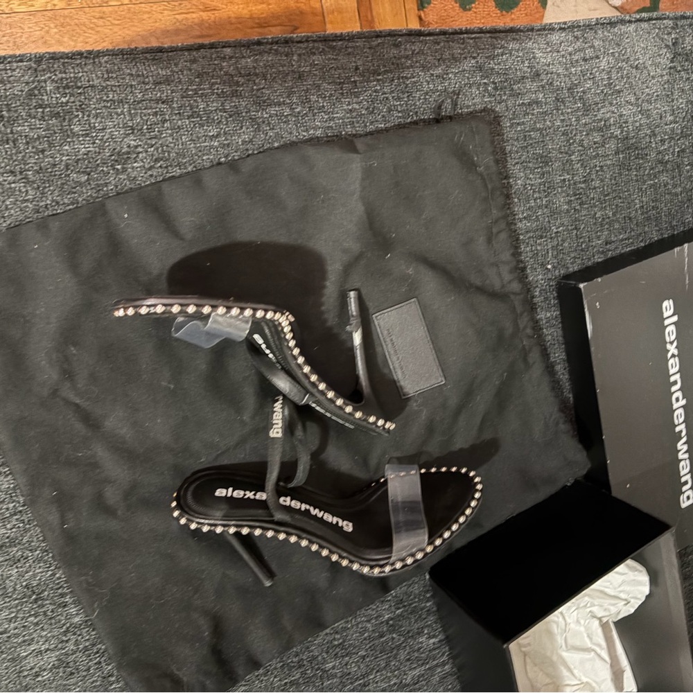 Alexander Wang Black Studded Heels
